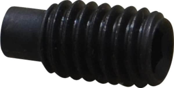 Value Collection - M6x1.00, 12mm OAL, Dog Point Set Screw - Grade 14.9 (45H) Alloy Steel, 3mm Key - Benchmark Tooling