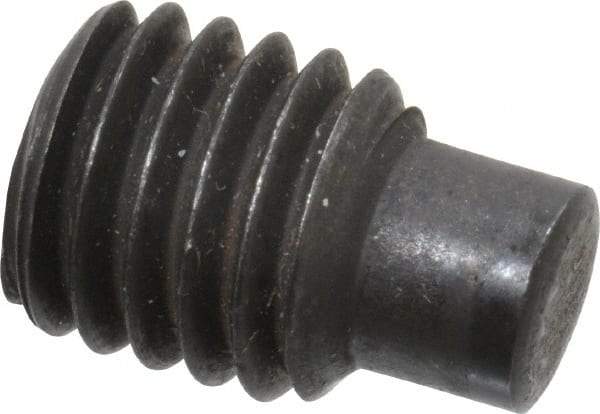 Value Collection - M8x1.25, 12mm OAL, Dog Point Set Screw - Grade 14.9 (45H) Alloy Steel, 4mm Key - Benchmark Tooling