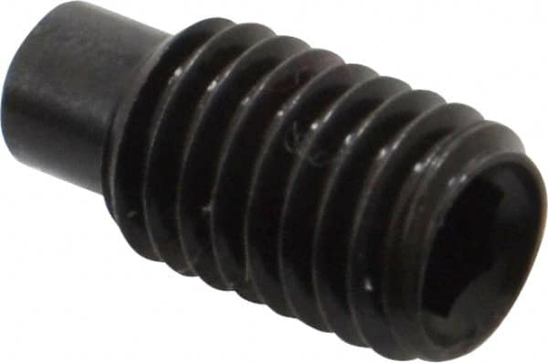 Value Collection - M8x1.25, 16mm OAL, Dog Point Set Screw - Grade 14.9 (45H) Alloy Steel, 4mm Key - Benchmark Tooling