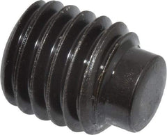 Value Collection - M10x1.50, 12mm OAL, Dog Point Set Screw - Grade 14.9 (45H) Alloy Steel, 5mm Key - Benchmark Tooling