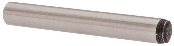 Value Collection - 4mm Diam x 30mm Pin Length Grade 8 Alloy Steel Precision Dowel Pin - Bright Finish, 1 Rounded End - Benchmark Tooling