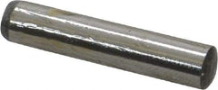 Value Collection - 6mm Diam x 30mm Pin Length Grade 8 Alloy Steel Precision Dowel Pin - Bright Finish, 1 Rounded End - Benchmark Tooling