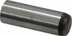 Value Collection - 8mm Diam x 24mm Pin Length Grade 8 Alloy Steel Precision Dowel Pin - Bright Finish, 1 Rounded End - Benchmark Tooling