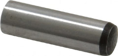 Value Collection - 8mm Diam x 28mm Pin Length Grade 8 Alloy Steel Precision Dowel Pin - Bright Finish, 1 Rounded End - Benchmark Tooling