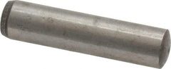 Value Collection - 8mm Diam x 34mm Pin Length Grade 8 Alloy Steel Precision Dowel Pin - Bright Finish, 1 Rounded End - Benchmark Tooling