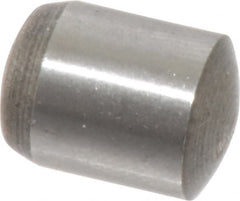 Value Collection - 10mm Diam x 14mm Pin Length Grade 8 Alloy Steel Precision Dowel Pin - Bright Finish, 1 Rounded End - Benchmark Tooling