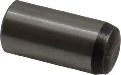 Value Collection - 10mm Diam x 22mm Pin Length Grade 8 Alloy Steel Precision Dowel Pin - Bright Finish, 1 Rounded End - Benchmark Tooling