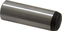 Value Collection - 10mm Diam x 30mm Pin Length Grade 8 Alloy Steel Precision Dowel Pin - Bright Finish, 1 Rounded End - Benchmark Tooling
