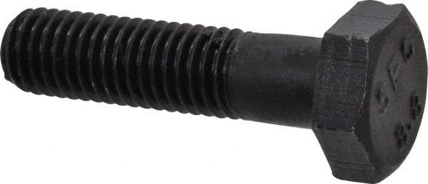 Value Collection - M10x1.50mm Metric Coarse, 40mm Length Under Head Hex Head Cap Screw - Partially Threaded, Grade 8.8 Steel, Uncoated, 17mm Hex - Benchmark Tooling