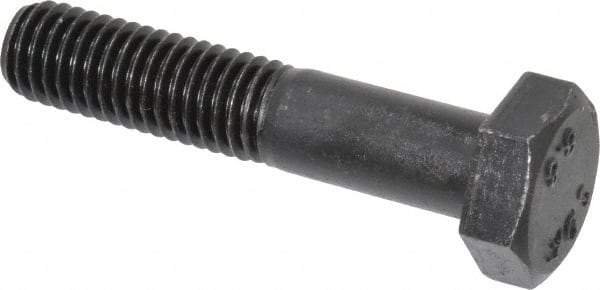 Value Collection - M10x1.50mm Metric Coarse, 50mm Length Under Head Hex Head Cap Screw - Partially Threaded, Grade 8.8 Steel, Uncoated, 17mm Hex - Benchmark Tooling