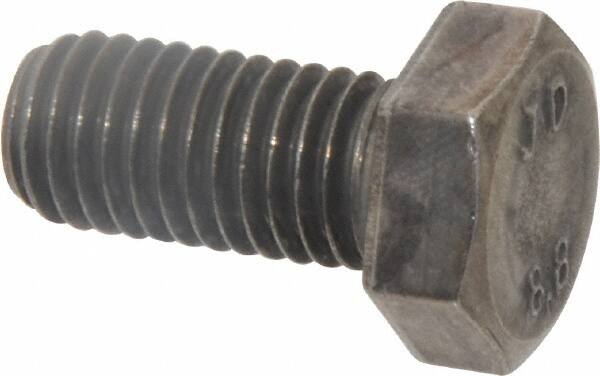 Value Collection - M12x1.75mm Metric Coarse, 25mm Length Under Head Hex Head Cap Screw - Fully Threaded, Grade 8.8 Steel, Uncoated, 19mm Hex - Benchmark Tooling