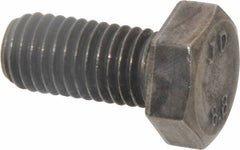 Value Collection - M12x1.75mm Metric Coarse, 25mm Length Under Head Hex Head Cap Screw - Fully Threaded, Grade 8.8 Steel, Uncoated, 19mm Hex - Benchmark Tooling