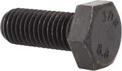 Value Collection - M12x1.75mm Metric Coarse, 30mm Length Under Head Hex Head Cap Screw - Fully Threaded, Grade 8.8 Steel, Uncoated, 19mm Hex - Benchmark Tooling