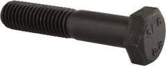 Value Collection - M12x1.75mm Metric Coarse, 60mm Length Under Head Hex Head Cap Screw - Partially Threaded, Grade 8.8 Steel, Uncoated, 19mm Hex - Benchmark Tooling