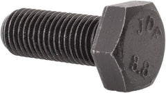 Value Collection - M8x1.00mm Metric Fine, 20mm Length Under Head Hex Head Cap Screw - Fully Threaded, Grade 8.8 Steel, Uncoated, 13mm Hex - Benchmark Tooling