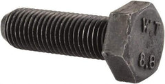 Value Collection - M8x1.00mm Metric Fine, 25mm Length Under Head Hex Head Cap Screw - Fully Threaded, Grade 8.8 Steel, Uncoated, 13mm Hex - Benchmark Tooling