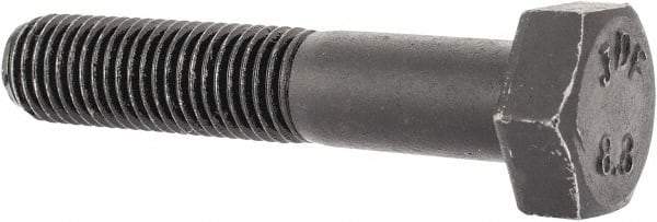 Value Collection - M8x1.00mm Metric Fine, 40mm Length Under Head Hex Head Cap Screw - Partially Threaded, Grade 8.8 Steel, Uncoated, 13mm Hex - Benchmark Tooling