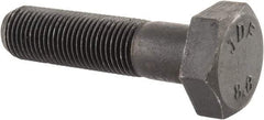 Value Collection - M10x1.00mm Metric Fine, 40mm Length Under Head Hex Head Cap Screw - Partially Threaded, Grade 8.8 Steel, Uncoated, 17mm Hex - Benchmark Tooling