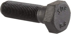 Value Collection - M12x1.25mm Metric Fine, 40mm Length Under Head Hex Head Cap Screw - Partially Threaded, Grade 8.8 Steel, Uncoated, 19mm Hex - Benchmark Tooling