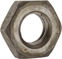 Value Collection - M10x1.50 Steel Right Hand Hex Jam Nut - 17mm Across Flats, 5mm High, Uncoated - Benchmark Tooling