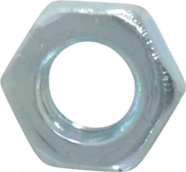 Value Collection - M6x1.00 Steel Right Hand Hex Jam Nut - 10mm Across Flats, 3.2mm High, Zinc-Plated Finish - Benchmark Tooling