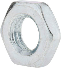 Value Collection - M10x1.50 Steel Right Hand Hex Jam Nut - 17mm Across Flats, 5mm High, Zinc-Plated Finish - Benchmark Tooling