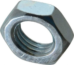 Value Collection - M16x2.00 Steel Right Hand Hex Jam Nut - 22mm Across Flats, 8mm High, Zinc-Plated Finish - Benchmark Tooling