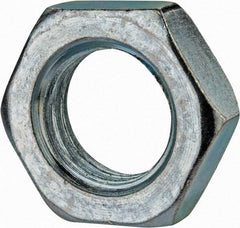 Value Collection - M24x3.00 Steel Right Hand Hex Jam Nut - 36mm Across Flats, 12mm High, Zinc-Plated Finish - Benchmark Tooling