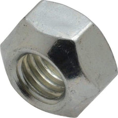 Value Collection - M10x0.15 Grade 8 Hex Lock Nut with Distorted Thread - 9mm High, Zinc-Plated Finish - Benchmark Tooling