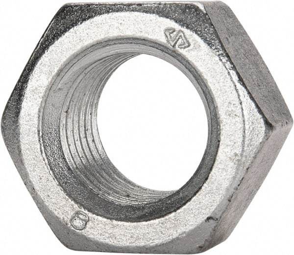 Value Collection - M20x2.50 Metric Coarse Grade 8 Hex Lock Nut with Distorted Thread - 20mm High, Zinc-Plated Finish - Benchmark Tooling