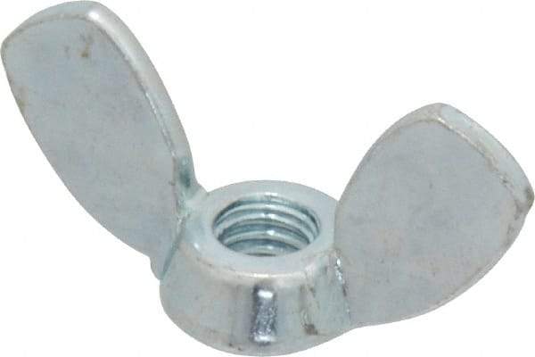 Value Collection - M6x1.00, Zinc Plated, Iron Standard Wing Nut - 2.7mm Wing Span, 15mm Wing Span - Benchmark Tooling