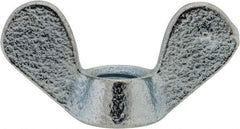 Value Collection - M8x1.25, Zinc Plated, Iron Standard Wing Nut - 3.6mm Wing Span, 18mm Wing Span - Benchmark Tooling