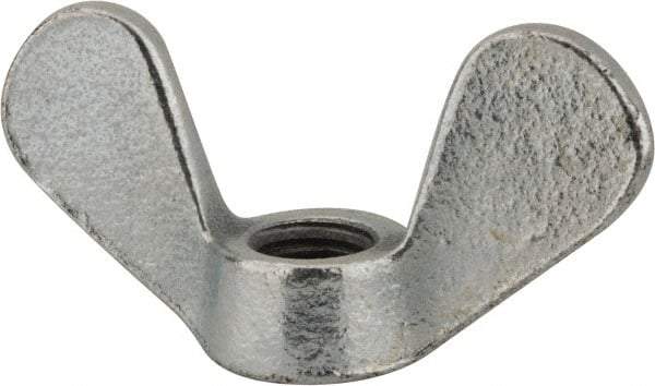 Value Collection - M12x1.75, Zinc Plated, Iron Standard Wing Nut - 5.6mm Wing Span, 31mm Wing Span - Benchmark Tooling