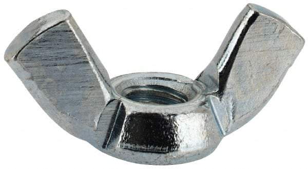 Value Collection - M5x0.80, Zinc Plated, Iron Standard Wing Nut - 2.3mm Wing Span, 11mm Wing Span - Benchmark Tooling