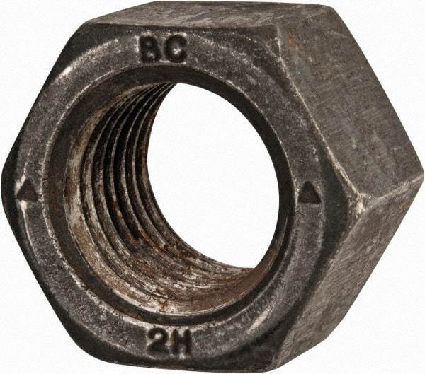 Value Collection - M22x2.50 Steel Right Hand Heavy Hex Nut - 39.55mm Across Flats, 23mm High, Uncoated - Benchmark Tooling