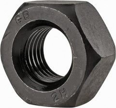 Value Collection - M24x3.00 Steel Right Hand Heavy Hex Nut - 45.2mm Across Flats, 24mm High, Uncoated - Benchmark Tooling