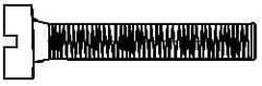 Value Collection - M3x0.50, 5mm Length Under Head Slotted Drive Machine Screw - Cheese Head, Grade 4.8 Steel, Zinc-Plated Finish, Without Washer - Benchmark Tooling