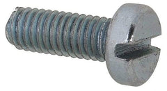 Value Collection - M3x0.50, 8mm Length Under Head Slotted Drive Machine Screw - Cheese Head, Grade 4.8 Steel, Zinc-Plated Finish, Without Washer - Benchmark Tooling