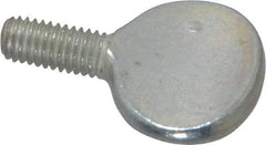 Value Collection - M5x10.00 Oval Shoulderless Grade 2 Steel Thumb Screw - 10mm OAL, 5mm Head Diam x 16mm Head Height, Zinc-Plated Finish - Benchmark Tooling
