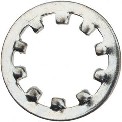 Value Collection - M10 Screw, 10.5mm ID, Spring Steel Internal Tooth Lock Washer - 18mm OD, Zinc-Plated, Grade 2 - Benchmark Tooling
