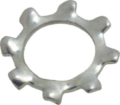 Value Collection - M8 Screw, 8.4mm ID, Spring Steel External Tooth Lock Washer - 15mm OD, Zinc-Plated, Grade 2 - Benchmark Tooling