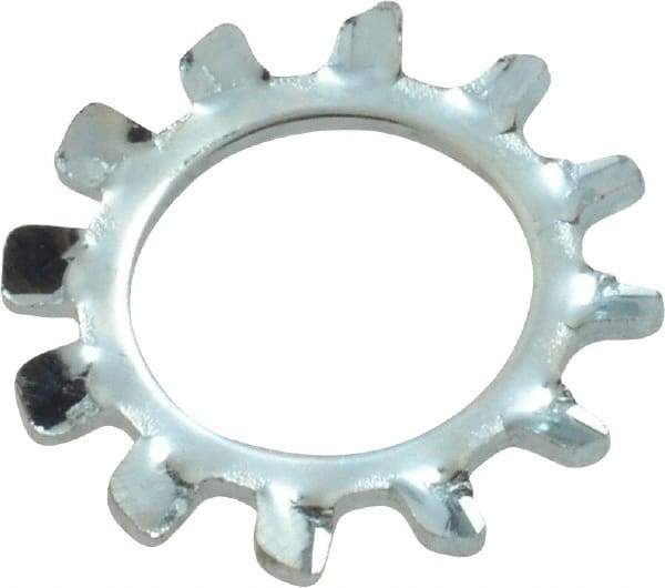 Value Collection - M10 Screw, 10.5mm ID, Spring Steel External Tooth Lock Washer - 18mm OD, Zinc-Plated, Grade 2 - Benchmark Tooling