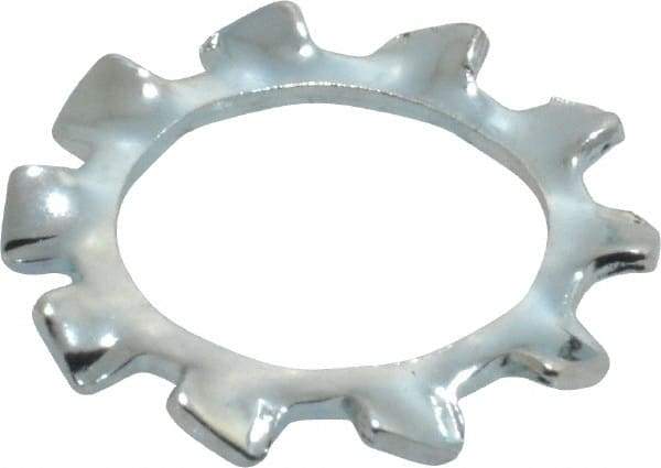 Value Collection - M12 Screw, 13mm ID, Spring Steel External Tooth Lock Washer - 20.5mm OD, Zinc-Plated, Grade 2 - Benchmark Tooling