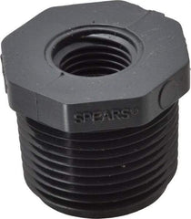 Value Collection - 3/4 x 1/4" PVC Plastic Pipe Reducer Bushing - Schedule 80, MIPT x FIPT End Connections - Benchmark Tooling