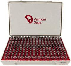 Vermont Gage - 200 Piece, 10.01-13.99 mm Diameter Plug and Pin Gage Set - Plus 0.01 mm Tolerance, Class ZZ - Benchmark Tooling