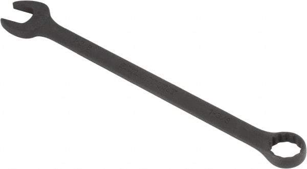 Paramount - 1-3/8" 12 Point Offset Combination Wrench - 15° Offset Angle, 18-1/2" OAL, Chrome Vanadium Steel, Black Finish - Benchmark Tooling