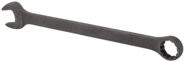 Paramount - 25mm 12 Point Offset Combination Wrench - 15° Offset Angle, 13-11/32" OAL, Chrome Vanadium Steel, Black Finish - Benchmark Tooling