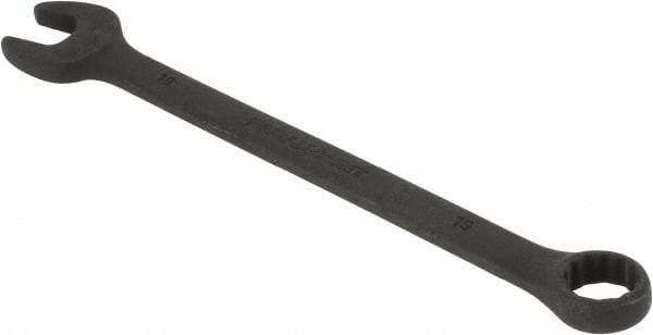 Paramount - 19mm 12 Point Offset Combination Wrench - 15° Offset Angle, 9-13/16" OAL, Chrome Vanadium Steel, Black Finish - Benchmark Tooling