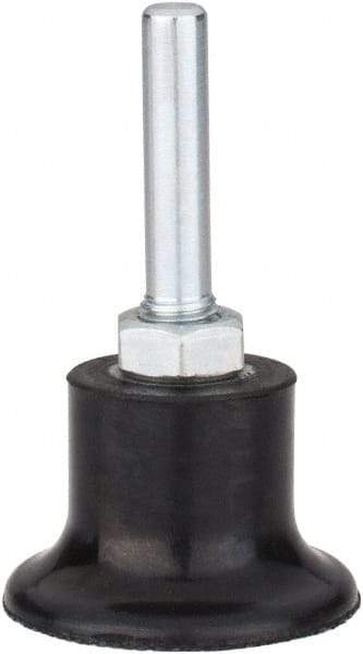 Tru-Maxx - 1-1/2" Diam Quick-Change Type P Disc Backing Pad - 1/4" Shank Diam, Medium Density, 30,000 RPM, Quick-Lok Compatible - Benchmark Tooling