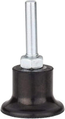 Tru-Maxx - 1-1/2" Diam Quick-Change Type P Disc Backing Pad - 1/4" Shank Diam, Hard Density, 30,000 RPM, Quick-Lok Compatible - Benchmark Tooling